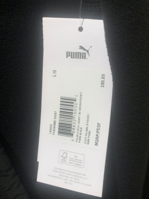 New Men’s Large Puma fleece jacket